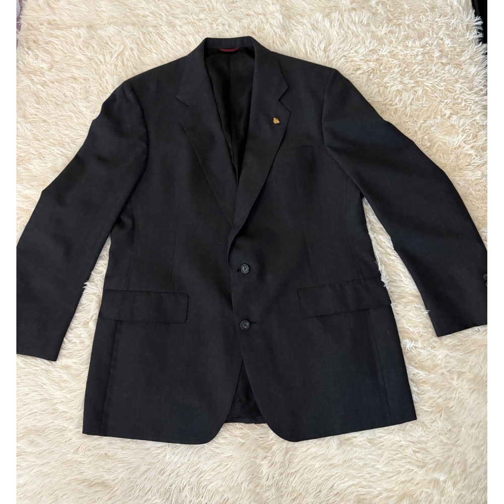 Vintage 1970 Hart Schaffner Marx Maison Black Blazer Jacket Men's‎ Suit Coat USA